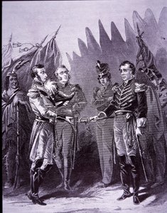 Hull capitule à Détroit (lithographie)