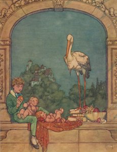 Nous lui apporterons deux petits, un frère et une sœur, vers 1930 - William Heath Robinson
