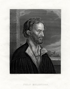 Philipp Melanchthon, théologien et écrivain allemand de la Réforme protestante, 19ème siècle - W. Holl