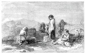Pèlerins au Puits Saint - par F.W. Topham - de la nouvelle exposition d
