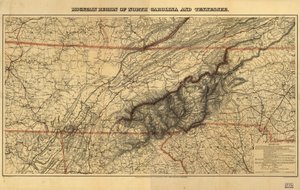 Région montagneuse de la Caroline du Nord et du Tennessee