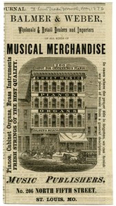 Balmer et Weber, grossistes et détaillants et importateurs de marchandises musicales, 206 North Fourth Street