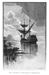 Le Duyfken dans le golfe de Carpentarie, Australie, 1606 1886