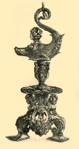 Lampe en forme de créature marine sphinx - W. W. McCarty