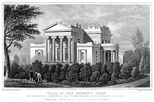 Villa dans Regents Park, Londres, 1827