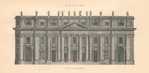 Saint-Pierre - élévation de la façade est, 1889