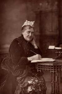 Elizabeth Lynn Linton (1822-1898) romancière, écrivaine, journaliste anglaise et championne des droits des femmes - W. and D. (after) Downey