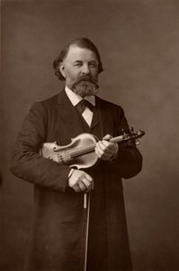 Joseph Joachim (1831-1907) violoniste hongrois, compositeur et directeur du Conservatoire de Berlin (woodburytype)
