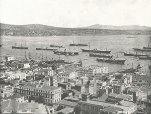 Le Bosphore en direction de Scutari, Constantinople, Empire ottoman, 1895 - W and S Ltd