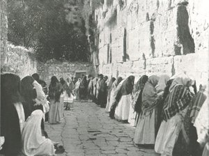 Le Mur des Lamentations, Jérusalem, Palestine, 1895