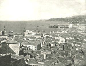 Ville et port, Trieste, Italie, 1895 - W and S Ltd