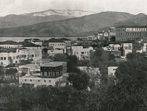 Vue de la ville avec le mont Liban, Beyrouth, 1895