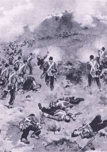 Assaut sur le Redan, illustration de British Battles on Land and Sea, 1915