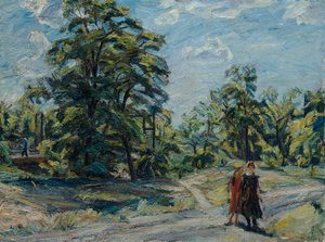 Paysage avec arbres