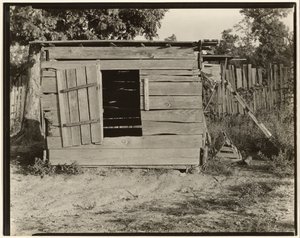 Poulailler de la ferme de Floyd Burroughs, comté de Hale, Alabama