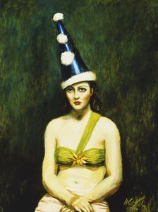 Fille avec le chapeau de Pierrot