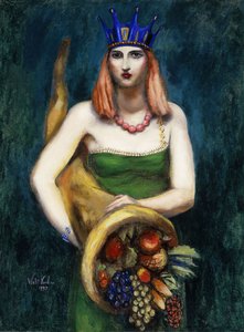 Fille avec Cornucopia