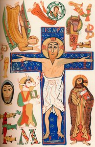 Crucifixion avec lettres décorées, vers 790 après J.-C., 1849 - Walter