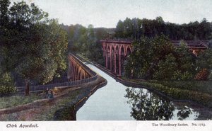 Aqueduc de Chirk, Chirk, Wrexham, Pays de Galles, 1905 - Walter Bentley Woodbury