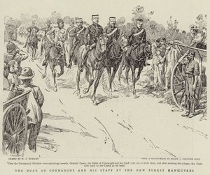 Le duc de Connaught et son état-major aux manœuvres de la New Forest - Walter Charles Horsley