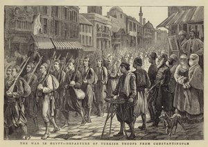 La guerre en Égypte, départ des troupes turques de Constantinople