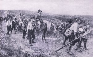 Après Sedgemoor, illustration de British Battles on Land and Sea, 1915 - Walter Crane