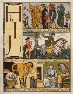 Alphabet (lithographie en couleur)