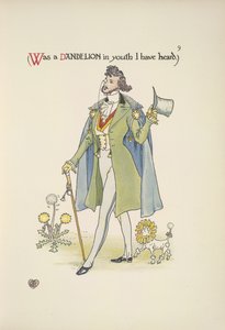 Pissenlit. Un jeune homme bien habillé - Walter Crane