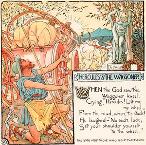 Hercule et le charretier, illustration de 