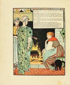Illustration pour le conte de fées Cendrillon - Walter Crane