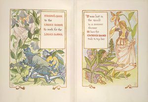 Éperon du chevalier et herbe du clown - Walter Crane