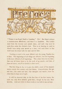 Préface du Golden Primer. Deux enfants portant une échelle.