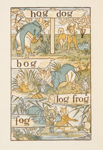 Mots rimant se terminant par la lettre G. Le Golden Primer - Walter Crane