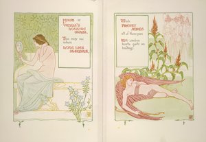 Miroir de Vénus et servantes - Walter Crane
