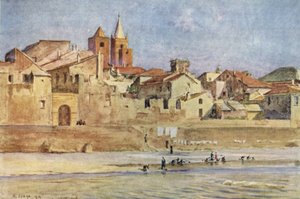 Albenga, depuis la Centa, Italie - Walter Frederick Roofe Tyndale