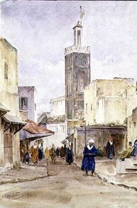 Une scène de rue orientale - Walter Frederick Roofe Tyndale