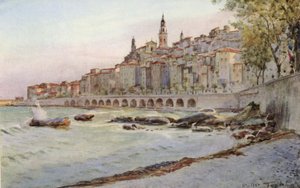 Menton, depuis Garavan - Walter Frederick Roofe Tyndale