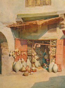 Bazar de poterie dans un village du Nil