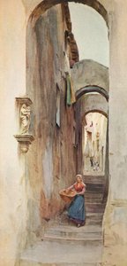 Rue à Cervo San Bartolommeo, vers 1910-1912