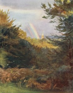 La Nouvelle Forêt : Église de Lyndhurst depuis Emery Down
