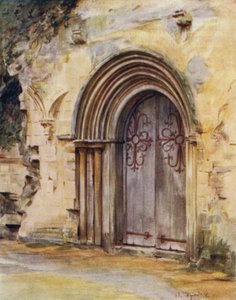 La Nouvelle Forêt : La porte du réfectoire, abbaye de Beaulieu