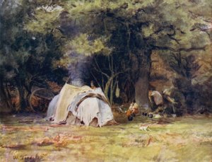 La Nouvelle Forêt : Le camp gitan près des chenils entre Lyndhurst et Minstead