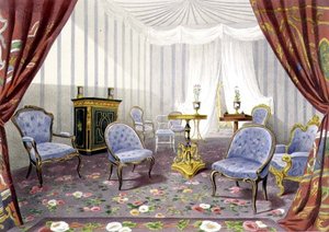 Palais de Cristal, la salle de repos de la reine, des Souvenirs de la Grande Exposition