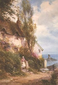 Cottage au bord de la mer - Walter Henry Sweet