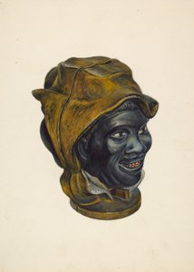 Tirelire : Tête de garçon noir, vers 1939