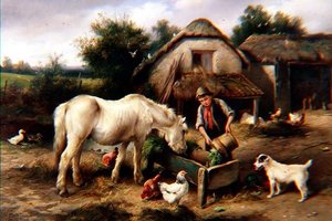 Une ferme dans le Devonshire - Walter Hunt