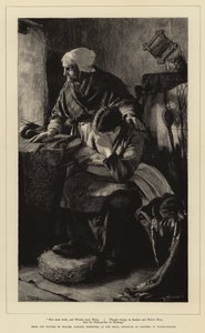 Les hommes doivent travailler, et les femmes doivent pleurer, bien que les tempêtes soient soudaines et les eaux profondes, et que la barre du port gémit - Walter Langley