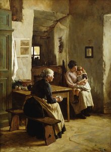 Amour maternel - Walter Langley