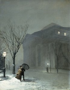 Albany sous la neige