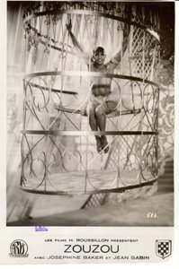 Affiche de film montrant Joséphine Baker dans Zouzou